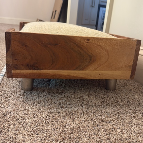 Wooden Pet Bed with Cream Cushion - Picture 6 of 13